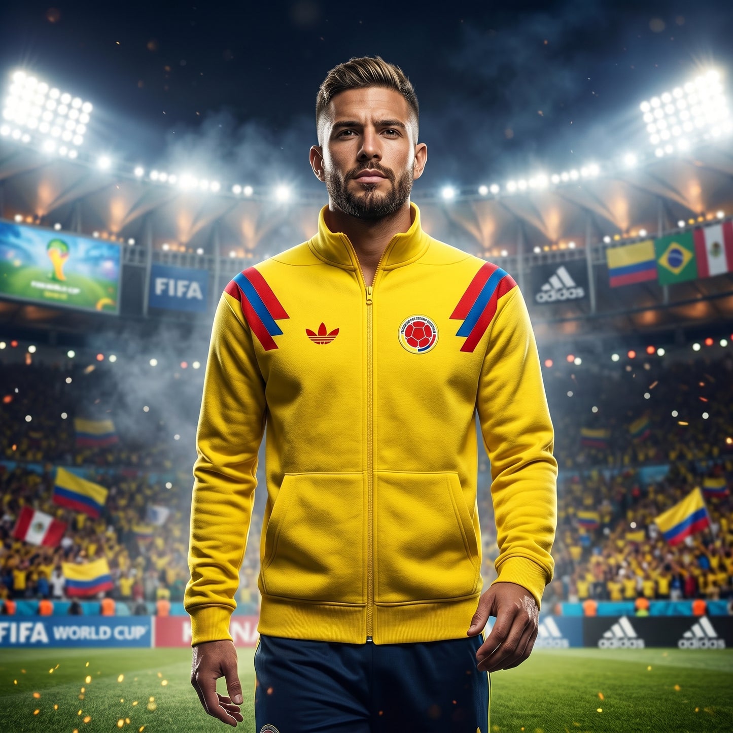 Chaqueta cuello alto de la selección Colombia